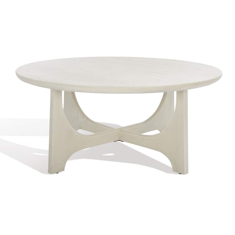 SAFAVIEH Couture Sasha Wood Round Coffee Table - 40 in. W x 40 in. D x 18 in. H
