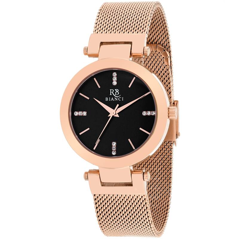 Roberto Bianci Women's Cristallo Black Dial Watch - RB0403 - 6 (36)