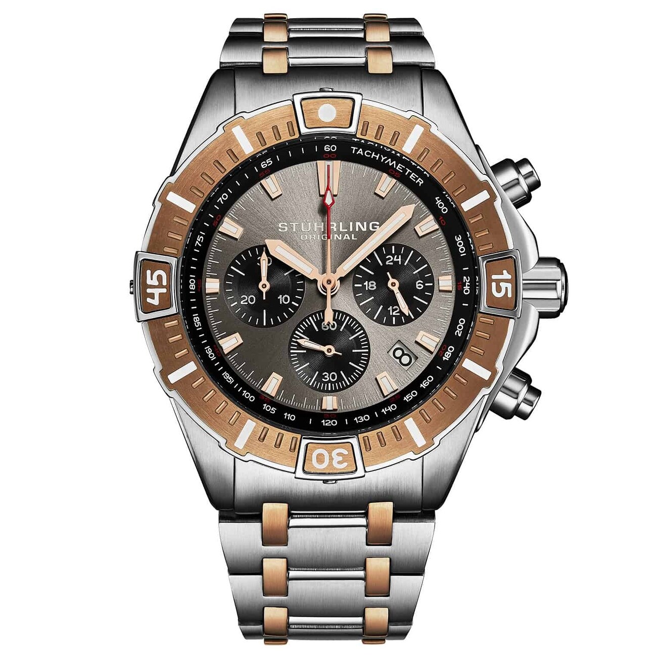 Stellar 44mm Japanese Quartz Chronograph - Overstock - 43190050