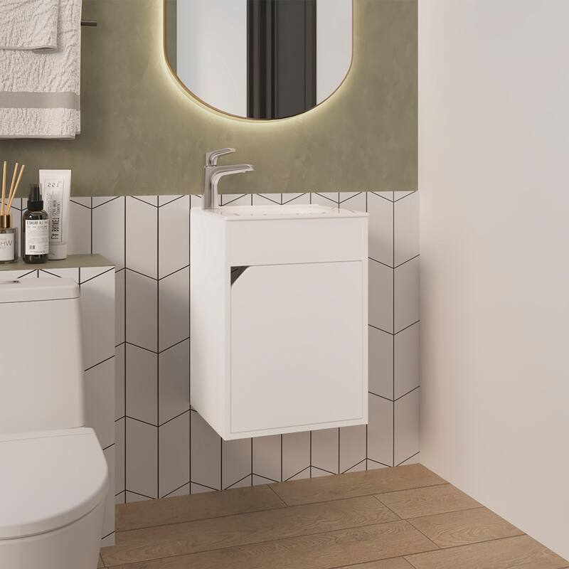 Hudson Vanity Sink, Bathroom - White