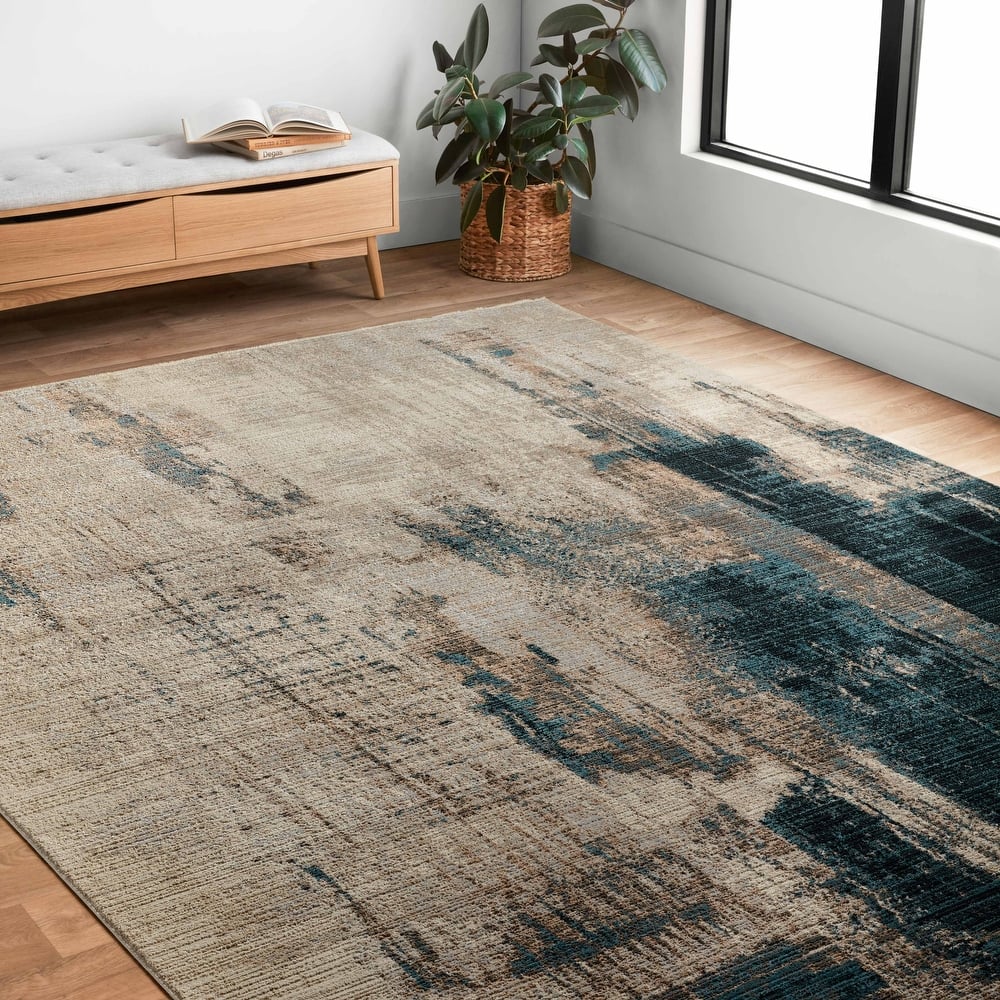 Alexander Home Reese Abstract Mid-century Modern Area Rug