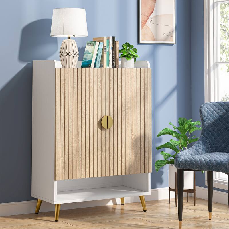 Shoe Cabinet with Doors, 7-Tier Shoe Storage Cabinet for Entryway