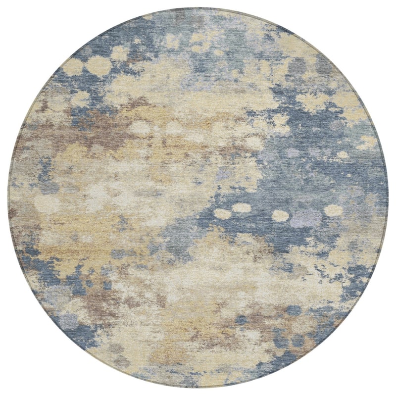 HomeRoots Abstract Transitional Rectangle Outdoor Rug