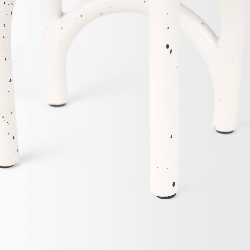 Springe White & Gray Speckled Arch Decorative Object (Set of 2) - 4.5L x 3.4W x 6.5H