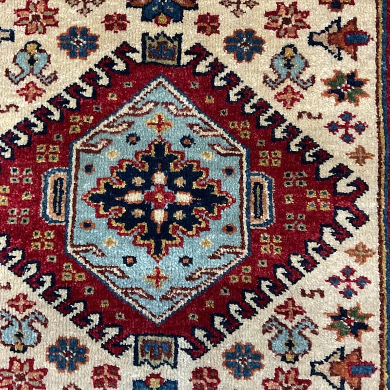 HERAT ORIENTAL Hand-knotted 2' x 3' Indo Karaja Wool Rug - 2' x 3'