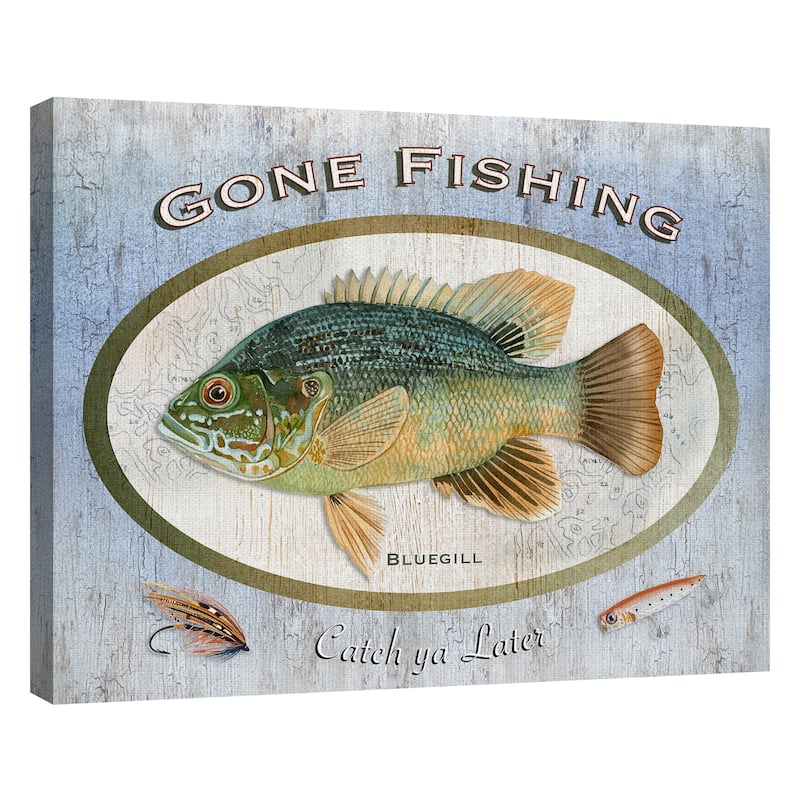 Gone Fishing Canvas Art Print