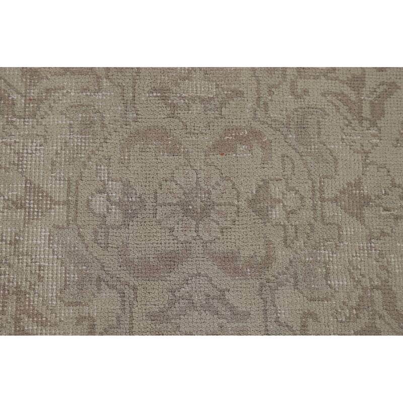 Distressed Tabriz Vintage Persian Rug Handmade Wool Carpet - 9'4" x 12'8"