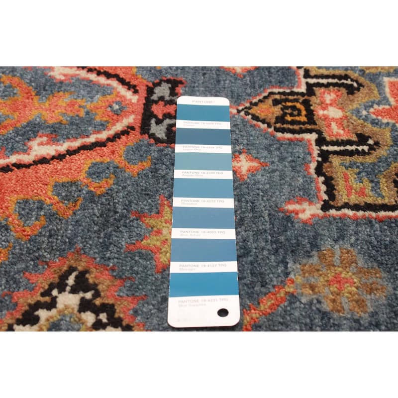 ECARPETGALLERY Hand-knotted Serapi Heritage Navy Wool Rug - 2'7 x 10'2