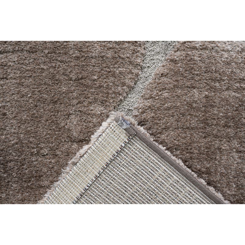 Nina Animal Chocolate and Brown Recycled Polyester Area Rug - 9' x 12'