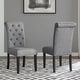 preview thumbnail 28 of 30, Roundhill Furniture Leviton Upholstered Dark Wash Wood 6-piece Dining Set