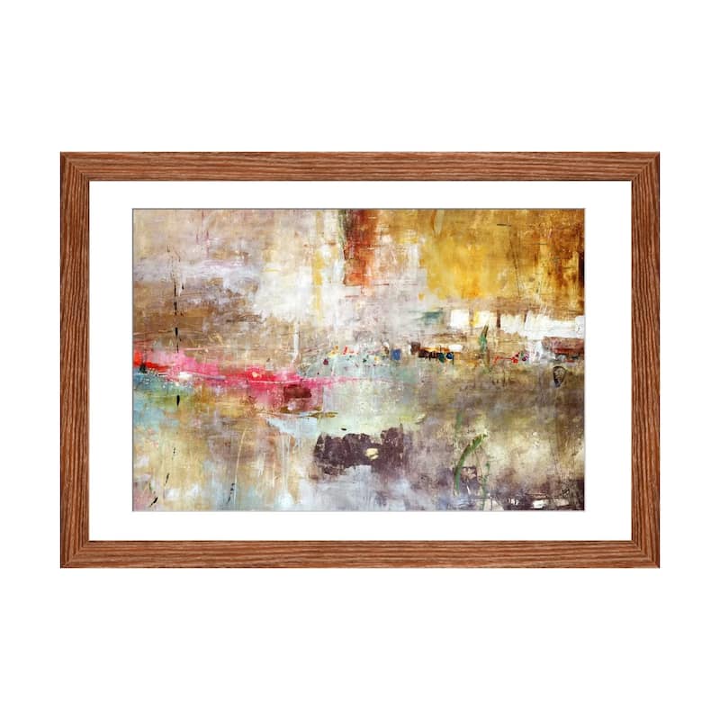iCanvas "Rain Clouds" by Julian Spencer - Walnut - 24x32x1