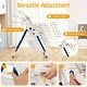 preview thumbnail 44 of 47, Multifunctional Folding Baby High Chair with Rolling Wheels and Adjustable Height - 40" x 23" x 36"-43.5"(L x W x H)