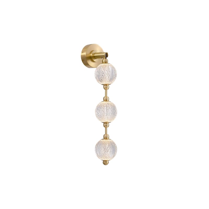 Alora Lighting WV321003-UNV-010 Marni 7" Tall LED Bathroom Sconce - Natural Brass