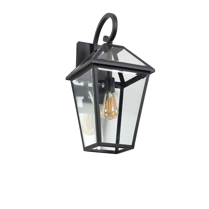 Modern 1-Light Outdoor Waterproof Wall Light Sconce for Porch, Patio