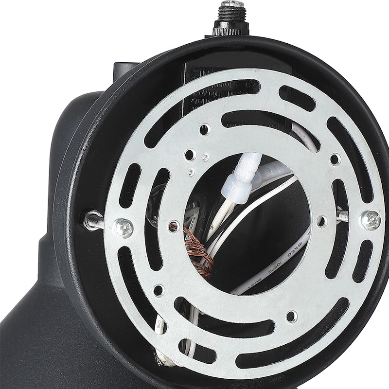 Black Outdoor Dusk to Dawn Wall Sconce Light - Set of 2