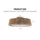 preview thumbnail 10 of 9, 21" Bohemian Braided Ceiling Fan Light, Silent Remote Control with Timing Function, Adjustable Color Temperature