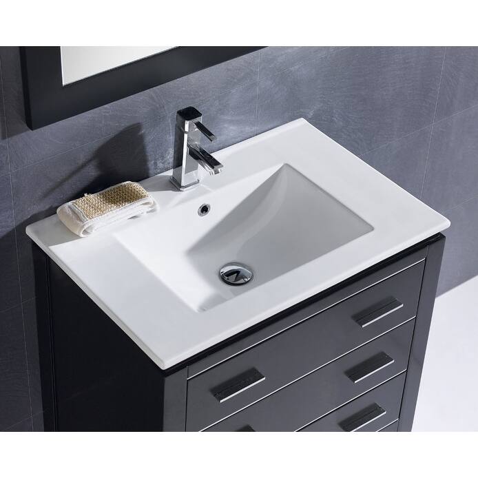 Dowell 18" FTB Ceramic Single Bathroom Vanity Basin
