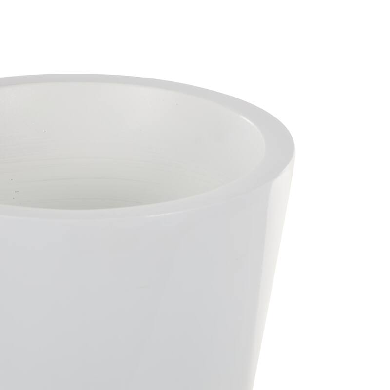 White Fiberglass Minimalistic Decorative Vase