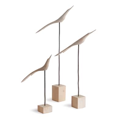 The Flock, Set Of 3 Whitewash