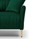 preview thumbnail 52 of 51, 2 Piece Living Room Sofa Set, Velvet Upholstered, Solid Manufactured Frame, Reversible Cushions, Metal Feet, Flared Armrests