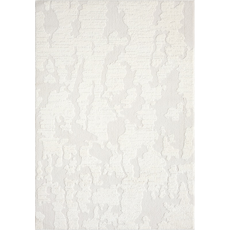 Abani Rugs Nomad Collection NOM100A Abstract Cream Area Rug