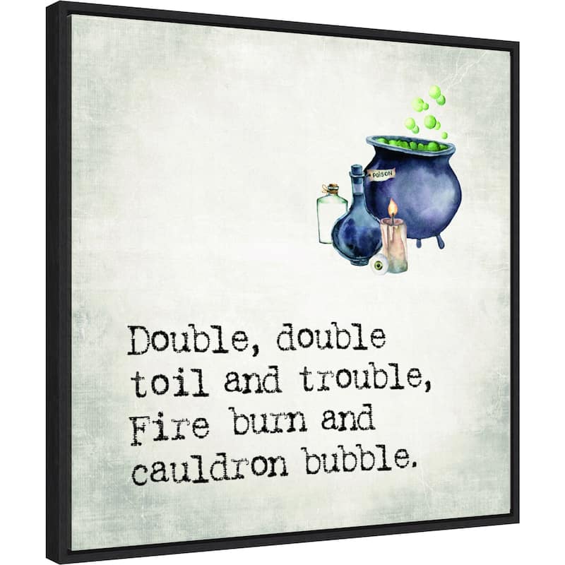 Amanti Art Double Double Cauldron Framed Canvas Wall Art