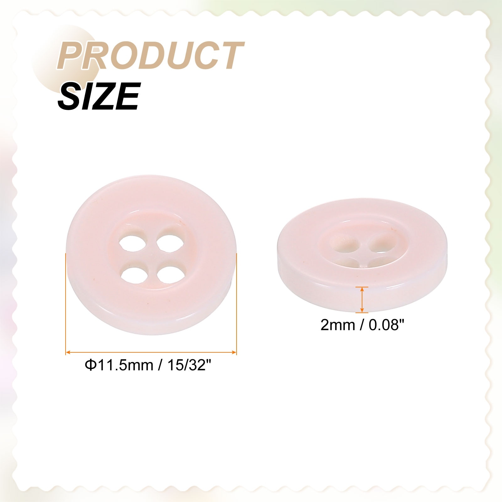 Sewing Buttons Resin Round Flat Craft Replacement Buttons for Sewing Clothing