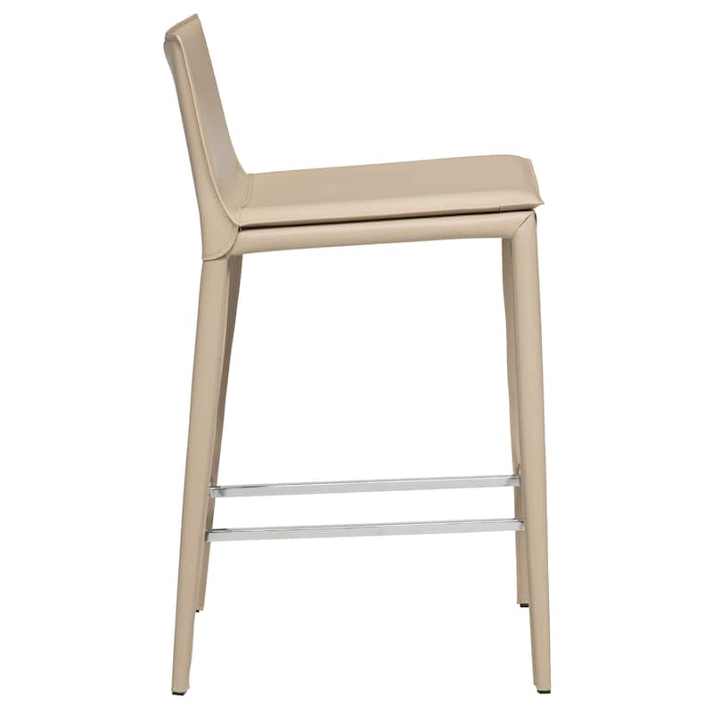 Hilton 25.5" Leather Counter and Bar Stool (Single)