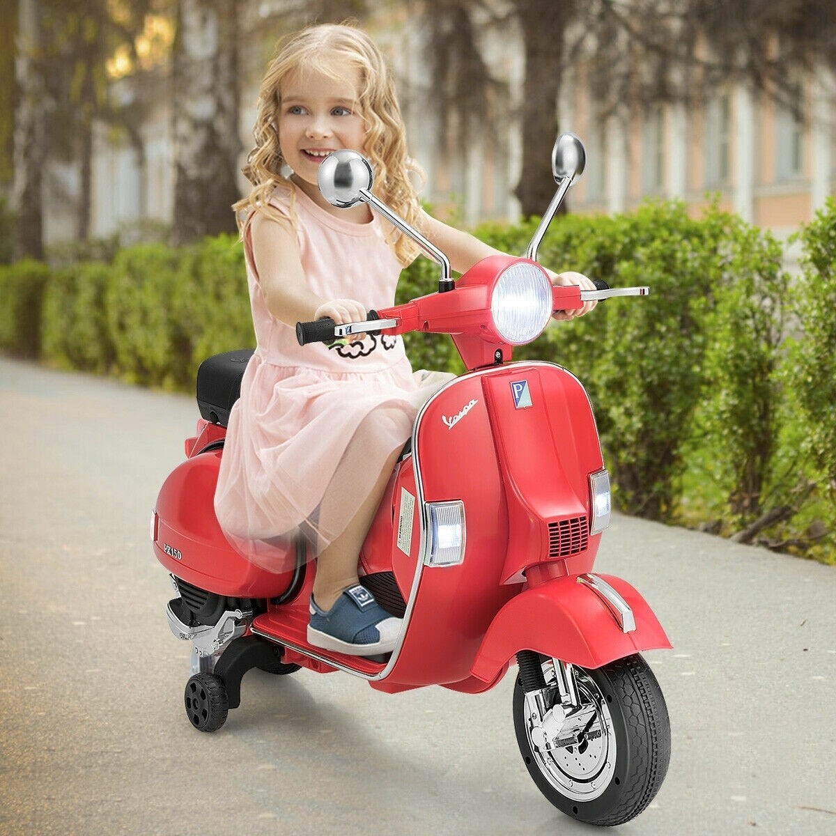 vespa primavera 6v electric ride on scooter