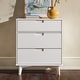 preview thumbnail 26 of 58, Middlebrook Mid-Century Solid Pine 3-Drawer Storage Chest White