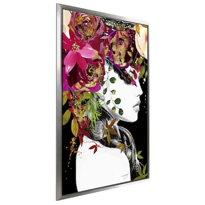 "Flower Model" by Jodi Print on Floating Canvas