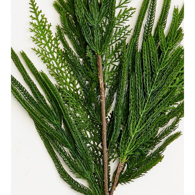 31" Christmas Artificial Evergreen Pine Cedar Spray, Set of 3 - 31