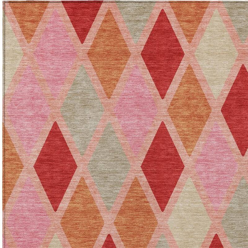 HomeRoots Geometric Transitional Rectangle Outdoor Rug