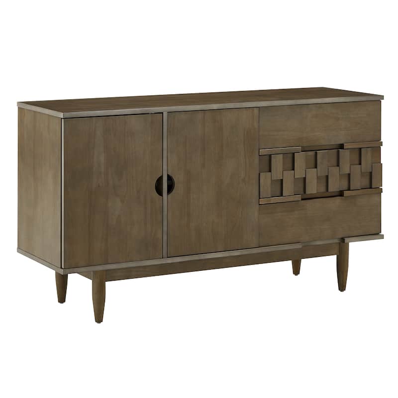 Kieran Mid-Century Wood 2-Door and 3-Drawer Server by iNSPIRE Q Modern