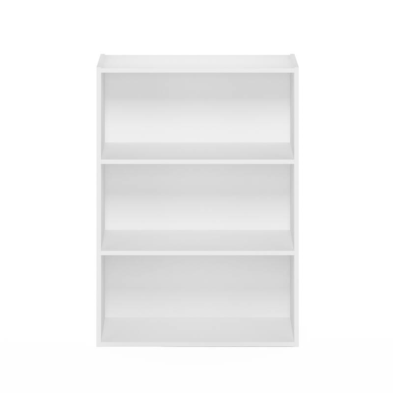 Furinno Pasir 3-Tier Open Shelf - Plain White