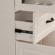 preview thumbnail 42 of 71, 78.7"Modular White Curio Bookcase Cabinet w/Glass Doors Buffet Display
