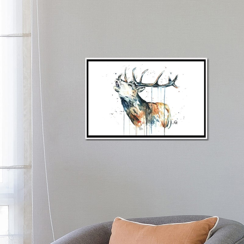 iCanvas "Elk Calling" by Lisa Whitehouse Framed Canvas Print