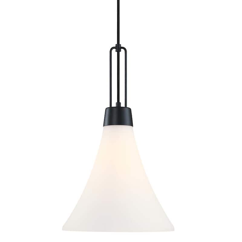 Designers Fountain D339M-12P Evergreen Oasis 12" Wide Pendant - Matte Black
