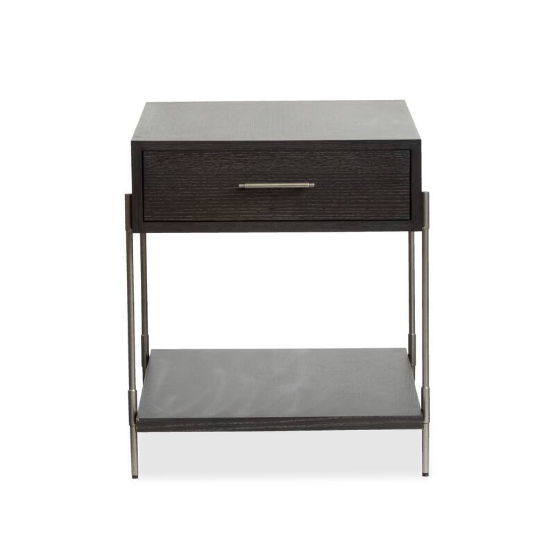 Magnussen Home Spencer Dark Briarsmoke Rectangular End Table - 20''W x 26''D x 24''H