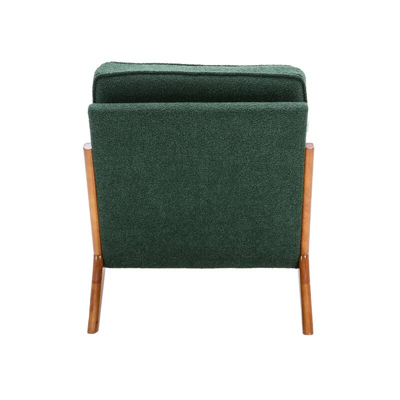 Wood Frame Armchair, Emerald Green Accent Chair On Sale Bed Bath