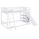 preview thumbnail 21 of 28, Full Over Full Bunk Bed with Storage Racks, Ladder & Slide - Fun for Kids