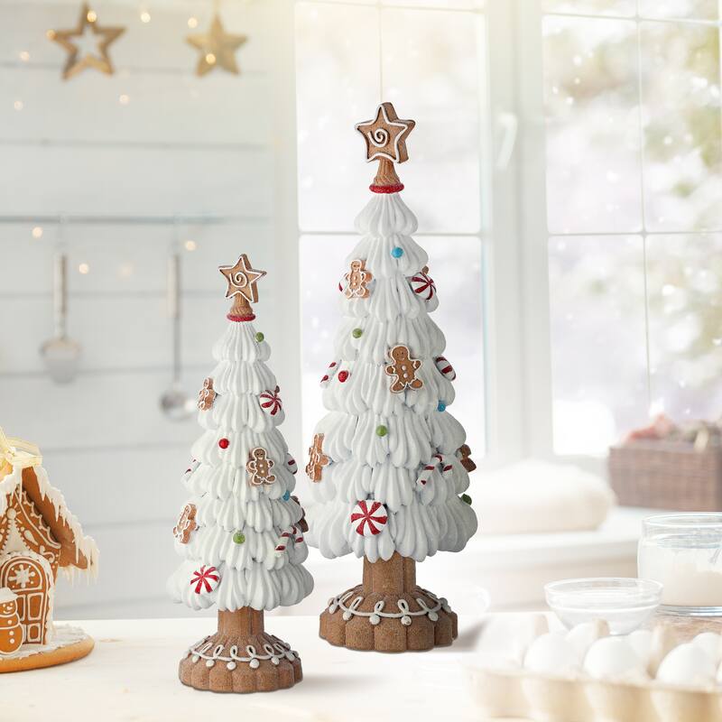 13-15" Resin Sweets Tree Set of 2
