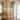 Rennnsan 6-Light Modern Gold Chandelier – Curved Arms with Bubble Glass Globe Pendant - 6 Light