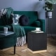 preview thumbnail 2 of 18, Adeco Square Ottoman Footrest Velvet Vanity Stool Gold Trim Footstool