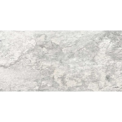 The Tile Life Wells Stone 12x24 White Porcelain Floor & Wall Tile