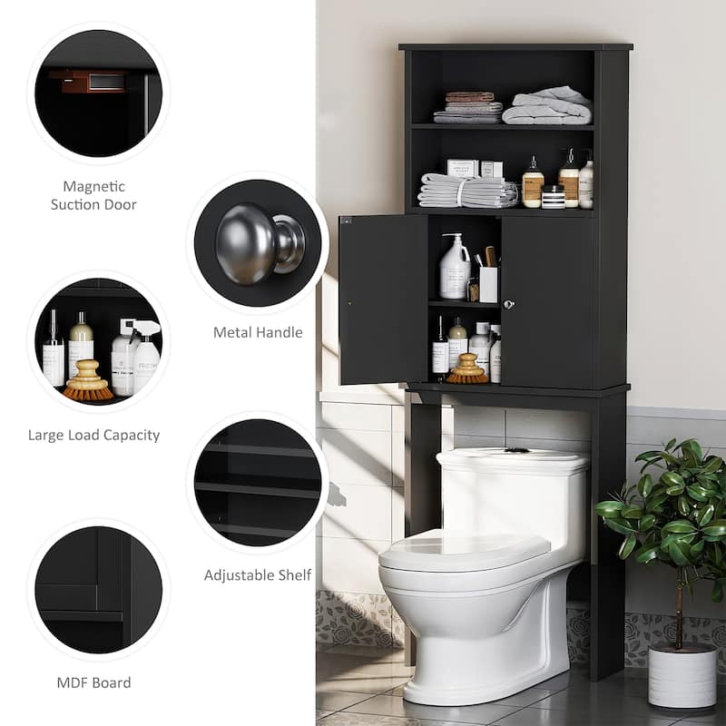 Futzca Over The Toilet Storage Cabinet with Door