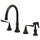 preview thumbnail 3 of 5, Kingston Brass Silver Sage Widespread Kitchen Faucet