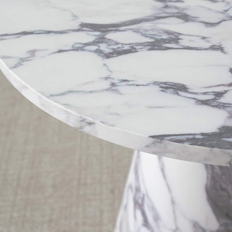 24 Inch Round Black Pedestal End Table