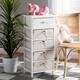 Madelia Modern and Contemporary 1-Drawer Wood Storage Unit-White