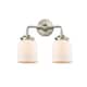 Option Brushed Satin Nickel / Matte White Cased